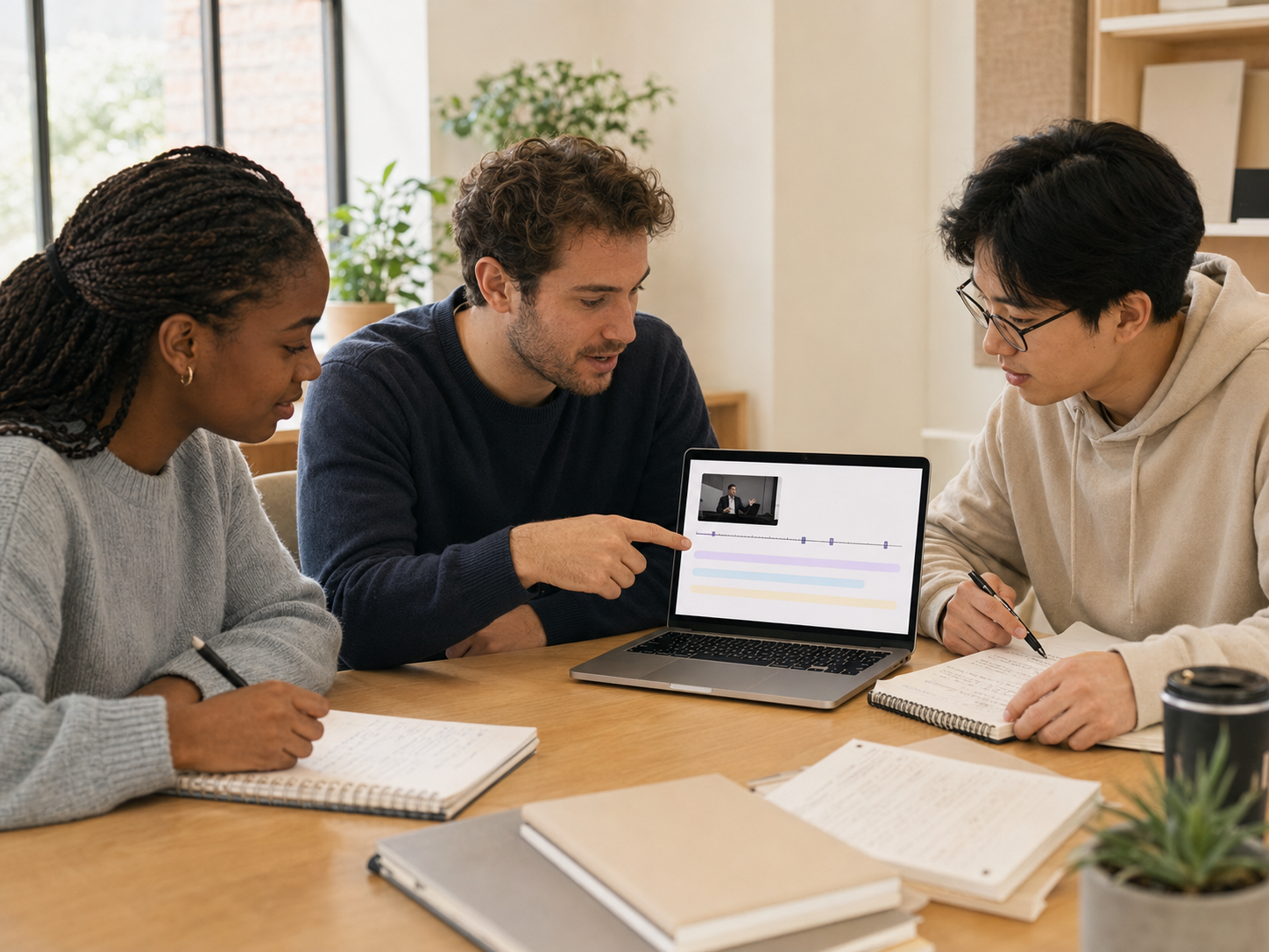 Video transcription workflow for educators and students